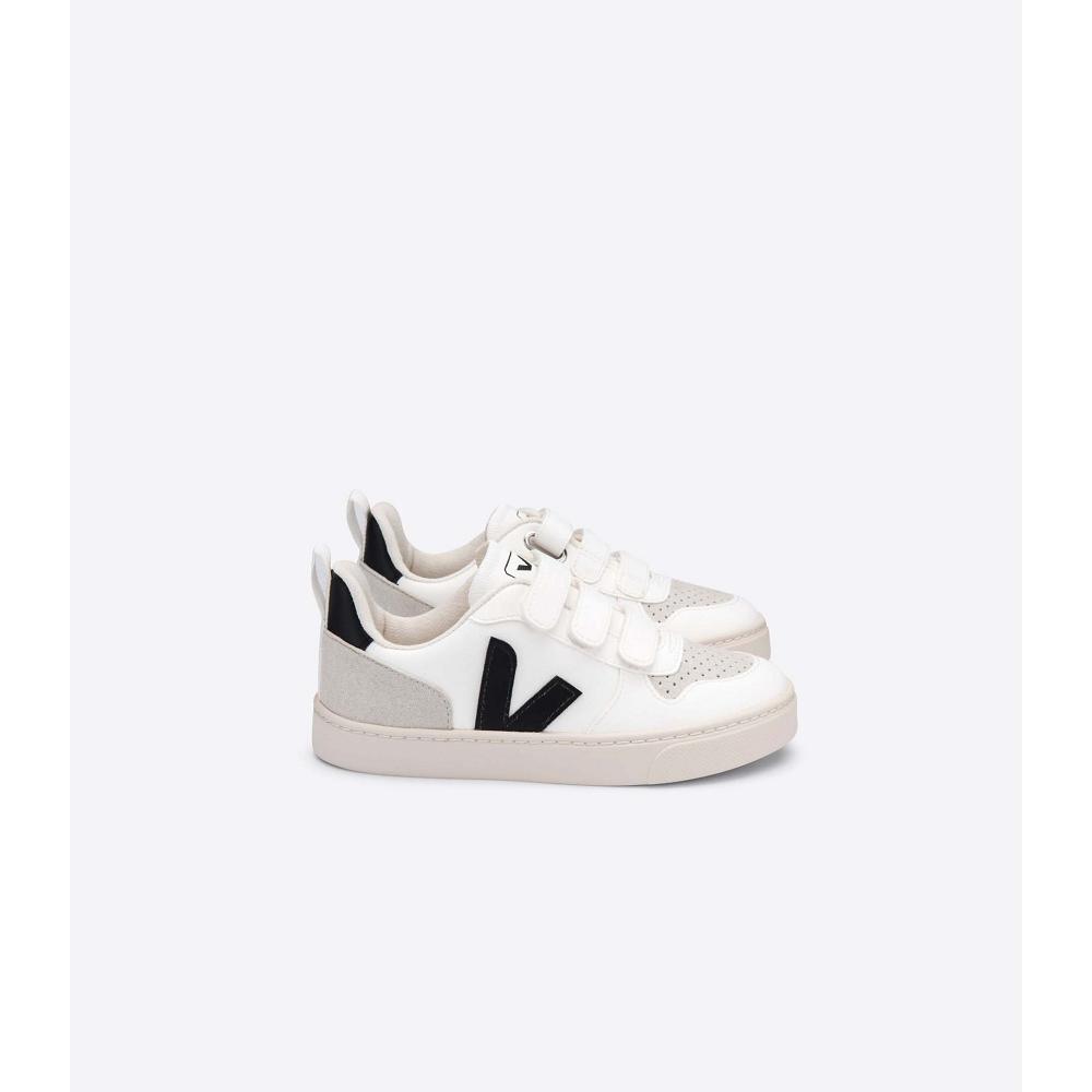 Zapatos Veja V-10 CWL Niños White/Black | MX 773ZUT